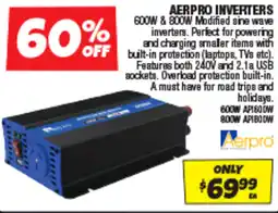 Autobarn Aerpro inverters 600w & 800w offer