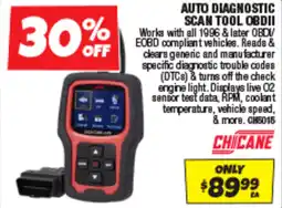 Autobarn Auto diagnostic scan tool obdii offer