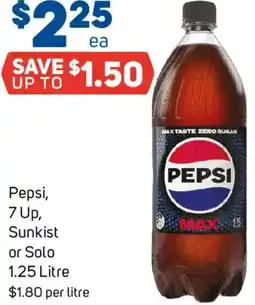 Foodland Pepsi, 7 Up, Sunkist or Solo offer