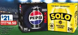 Foodland Pepsi, Schweppes, Solo or Sunkist offer