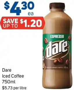 Foodland Dare Iced Coffee offer