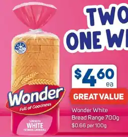 Foodland Wonder White Bread Range offer