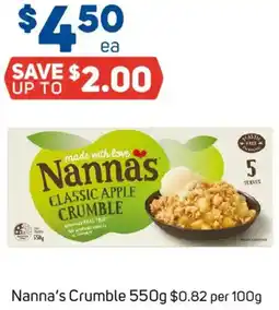 Foodland Nanna's Crumble SERVES offer