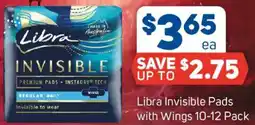 Foodland Libra Invisible Pads with Wings offer