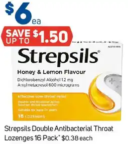 Foodland Strepsils Double Antibacterial Throat Lozenges offer