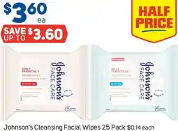 Foodland Johnson's Cleansing Facial Wipes offer