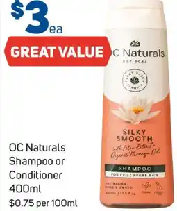 Foodland OC Naturals Shampoo or Conditioner offer