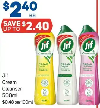 Foodland Jif Cream Cleanser offer