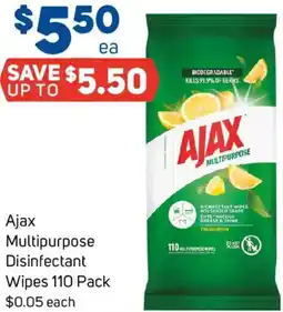 Foodland Ajax Multipurpose Disinfectant Wipes offer