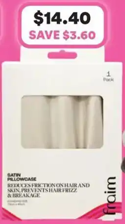 Priceline Fraim satin pillowcase offer