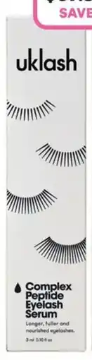 Priceline Uklash complex peptide eyelash serum offer