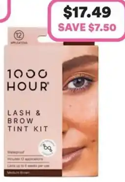 Priceline 1000hour lash & brow plant extract dye kit medium brown offer