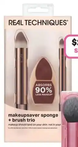Priceline Real Techniques Makeup Saving Sponge & Brush Trio offer