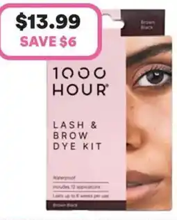 Priceline 1000hour eyelash & brow dye kit brown black offer