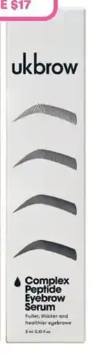 Priceline Uklash complex peptide eyebrow serum offer