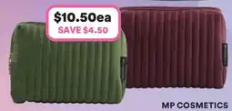 Priceline Mp cosmetics quilted stripe clutch offer