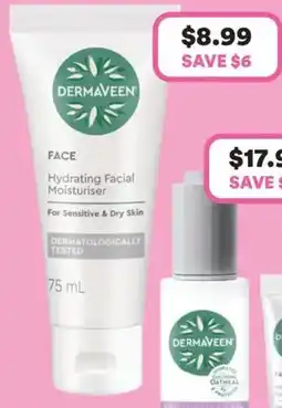 Priceline DermaVeen Hydrating Facial Moisturiser offer