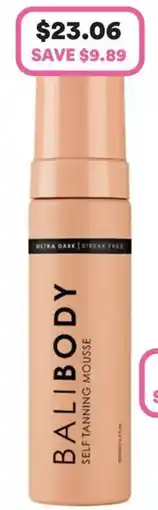Priceline BALI BODY Ultra Dark Self Tanning Mousse offer