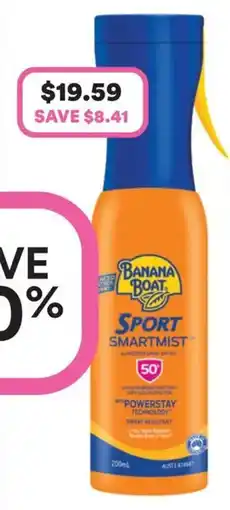 Priceline Banana Boat Sport SmartMist™ Sunscreen Spray SPF50+ offer