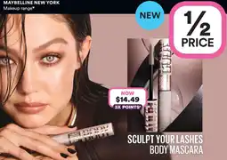 Priceline Maybelline Lash Sensational Body Mascara Washable Black offer