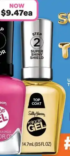 Priceline Sally Hansen Miracle Gel Top Coat Super Shiny Shield offer