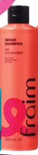 Priceline Fraim repair shampoo with niacinamide offer