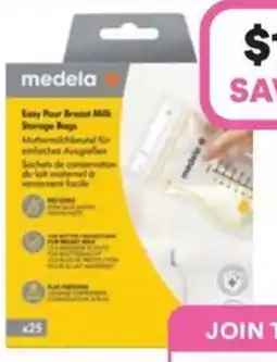 Priceline Medela Easy Pour Breast Milk Storage Bags offer