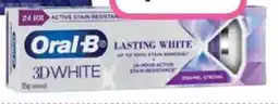 Priceline Oral b 3d white lasting white enamel strong toothpaste offer