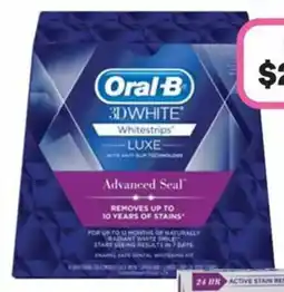 Priceline Oral B 3D White Whitestrips Luxe Advanced Seal Dental Whitening offer