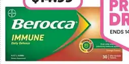 Priceline Berocca Immune Daily Defence Orange Flavour 30 Effervescent Tablets offer