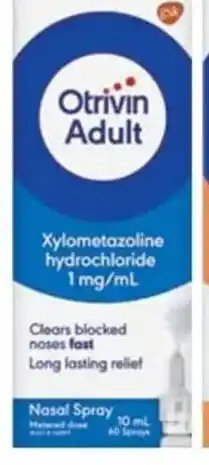 Priceline Otrivin Nasal Spray Adult offer