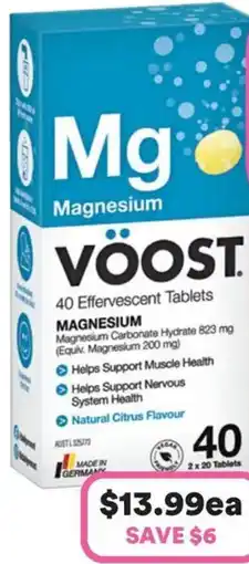 Priceline VÖOST Mg Magnesium Natural Citrus Flavour offer