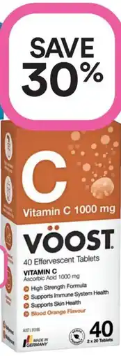 Priceline VÖOST Vitamin C 1000mg Blood Orange Flavour offer