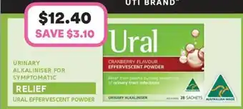 Priceline Ural Cranberry Flavour Effervescent Powder Sachets offer