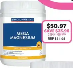 Priceline Ethical nutrients mega magnesium offer