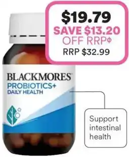 Priceline Blackmores Probiotics+ Daily Health offer