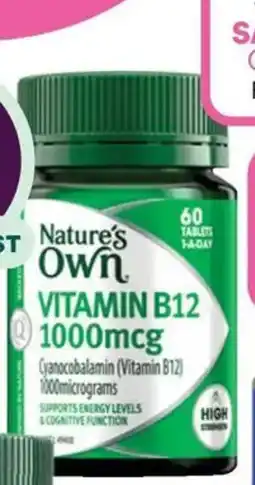 Priceline Nature's Own VITAMIN B12 1000mcg offer