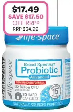 Priceline life -space Broad Spectrum Probiotic Advanced offer