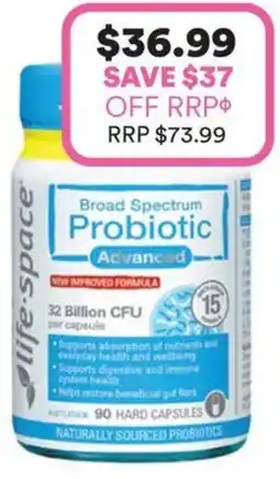 Priceline life-space Broad Spectrum Probiotic offer