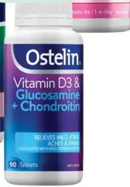 Priceline Ostelin Vitamin D3 & Glucosamine +Chondroitin offer