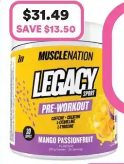Priceline Musclenation legacy sport offer