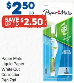 Foodland Paper Mate Liquid Paper White Out Correction Pen offer