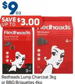 Foodland Redheads Lump Charcoal or BBQ Briquettes offer