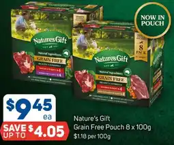 Foodland Nature's Gift Grain Free Pouch offer