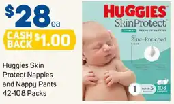 Foodland Huggies Skin Protect Nappies and Nappy Pants offer