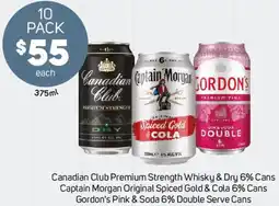 Foodland Canadian Club Premium Strength Whisky & Dry 6% Cans offer