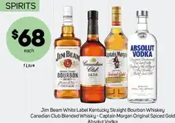 Foodland Captain Morgan Original Spiced Gold Absolut Vodka offer