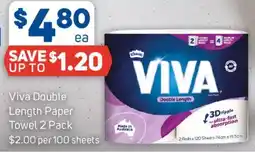 Foodland Viva Double Length Paper Towel offer