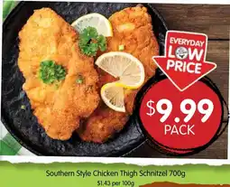 Spudshed Southern Style Chicken Thigh Schnitzel offer