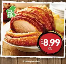 Spudshed Pork Leg Boneless offer